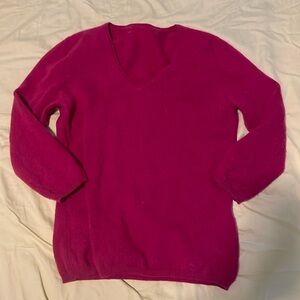 Pure cashmere v-neck sweater
